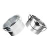 EXQUIMEUBLE 2pcs Wax Warmer Inner Pots Metal Containers for Hair Removal Compatible Wax Melting Machine Easy to Clean Safe Design Diameter Replacement Dish view 1