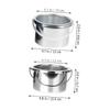 EXQUIMEUBLE 2pcs Wax Warmer Inner Pots Metal Containers for Hair Removal Compatible Wax Melting Machine Easy to Clean Safe Design Diameter Replacement Dish view 2
