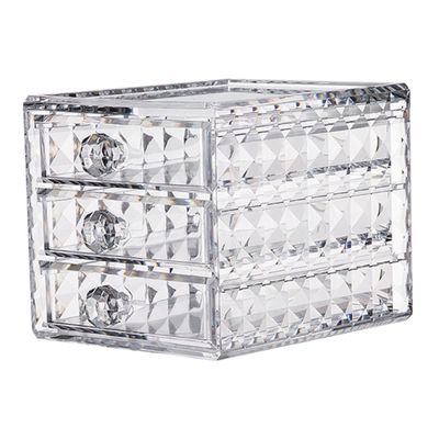 BATHVEVE Acrylic Makeup Organizer Drawer Storage Case Jewelry Organizer Capacity