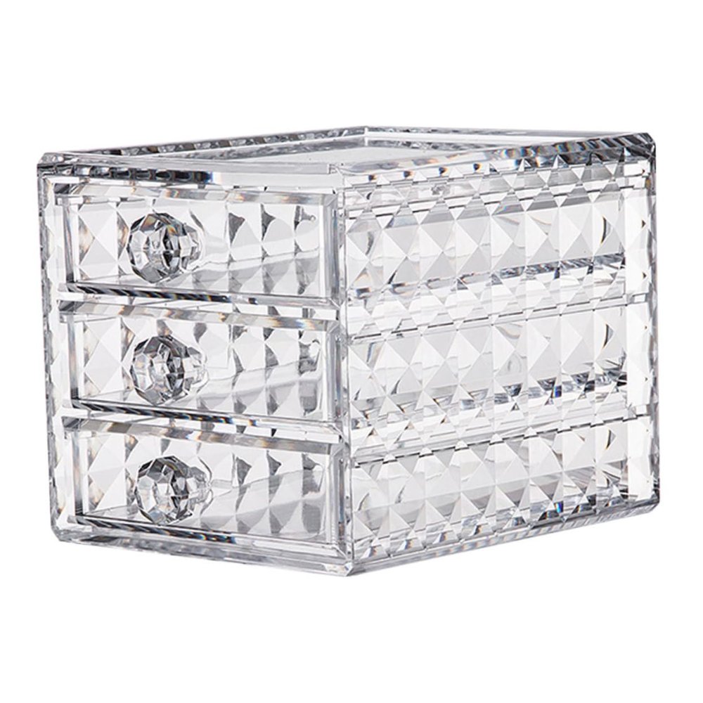 BATHVEVE Acrylic Makeup Organizer Drawer Storage Case Jewelry Organizer Capacity