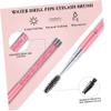 DEARMAMY 3pcs Professional Eyelash Applicator Brush Makeup Eyelash Tool Eyebrow Spoolie for Women Material view 3