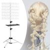 FashionCha Adjustable Braiding Hair Rack Convenience Double Sided Standing Hair Stand Home 144 Pegs Adjustable Height for Braiding Hair, White view 2