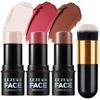 3Pcs Contour Stick Makeup Set, Shades with Highlighter Blush Bronzer Stick Kit for Sculpt the Cheeks and All Skin Type, Longwear Smooth Non-greasy Formula for All Skin Types, Mature view 1