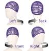 2 PCS Hair Nets for Sleeping Mesh Crochet Hair Wrap Breathable Sleep Cap for Women Reusable Elastic HairnetBlackPurple view 4