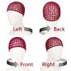 2 PCS Hair Nets for Sleeping Mesh Crochet Hair Wrap Breathable Sleep Cap for Women Reusable Elastic HairnetBlackWine view 4