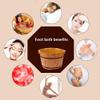Wood Foot Bath Barrel, Pedicure Basin 45cm Wooden Foot Tub by Solid Wood Insulation Foot Bath Health Foot Bath Foot Barrel Wooden Middle- Aged and Elderly Health Care Gift ma view 4