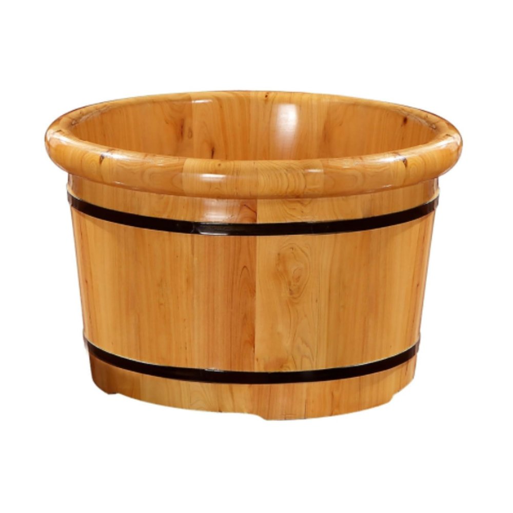 Wood Foot Bath Barrel, Foot Spa Foot Bath Foot Soak Wooden Foot Bath Bucket Sauna Bucket Water Bucket Handmade Wooden Footbath Tub Foot Relaxing Barrel Foot Spa for Home
