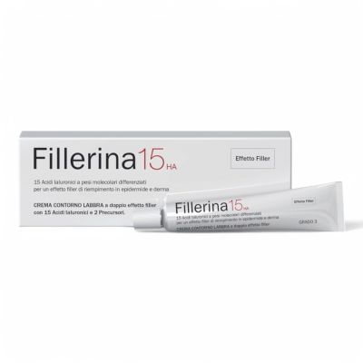 Fillerina 15HA Lip Contour Cream Immediate Filler Effect Anti-Wrinkle Grade 3 15ml