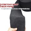 1 Roll Black Disposable Barber Neck Paper Strips Self-Adhesive Stretchy Neck Bands for Hairdressing, Hair Cutting & Salon Supplies(13x2.6 Inch) view 3