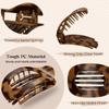 4 Pack flat claw clips for women,Flat Hair Clips,Hair Clip Large Hair Jaw Clip NonSlip Hair Catch Barrettes Jaw Clamps Holiday Gifts for Women Girls view 3