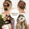 4 Pack flat claw clips for women,Flat Hair Clips,Hair Clip Large Hair Jaw Clip NonSlip Hair Catch Barrettes Jaw Clamps Holiday Gifts for Women Girls view 4