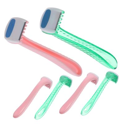 SKISUNO 6pcs Women Hair Razor Shaver for Underarms Privates Ergonomic Design for Comfortable Shaving Durable Safe Hair Removal Tool Random Colors Included