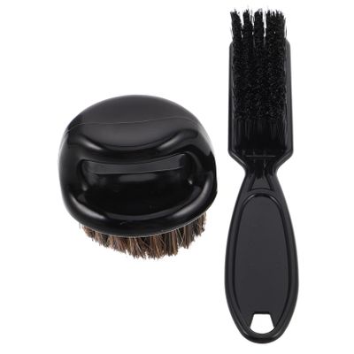 FOMIYES Men's Grooming Kit Mustache Beard Detangling Brush Set Neck Duster for Hair Removal Professional Barber Tools for Hair Beard Care Comfortable Bristle Brush for Sensitive Skin