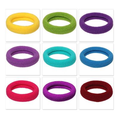 150Pcs Elastic Hair Ties, Nylon Hair Bands, 1.7 Inch in Diameter, Hair Ties for Seamless Hair Accessories for Everyday Use, Suitable for Thick and Curly Hair Ponytail Holder (Colored)