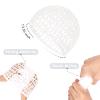 2 PCS Hair Nets for Sleeping Mesh Crochet Hair Wrap Breathable Sleep Cap for Women Reusable Elastic HairnetBlackWhite view 2