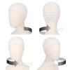 2 PCS Hair Nets for Sleeping Mesh Crochet Hair Wrap Breathable Sleep Cap for Women Reusable Elastic HairnetBlackWhite view 4