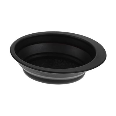 AUTSUPPL Silicone Makeup Brush Cleaning Pad Compact Scrubbing Bowl for Brush Washing for Home and Salon Use Easy to Clean and Maintain Black