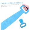 PartyKindom 2pcs Silicone Double-Sided Bath Towel Back Exfoliating Scrubber Long Bath Strip Deep Cleaning Tool for Exfoliating Body Scrub Shower Foot Scrubber view 2