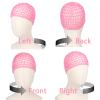 2 PCS Hair Nets for Sleeping Mesh Crochet Hair Wrap Breathable Sleep Cap for Women Reusable Elastic HairnetBlackPink view 4
