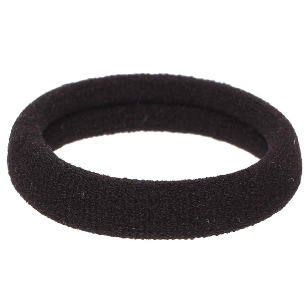 150Pcs Elastic Hair Ties, Nylon Hair Bands, 1.7 Inch in Diameter, Hair Ties for Seamless Hair Accessories for Everyday Use, Suitable for Thick and Curly Hair Ponytail Holder (Black)