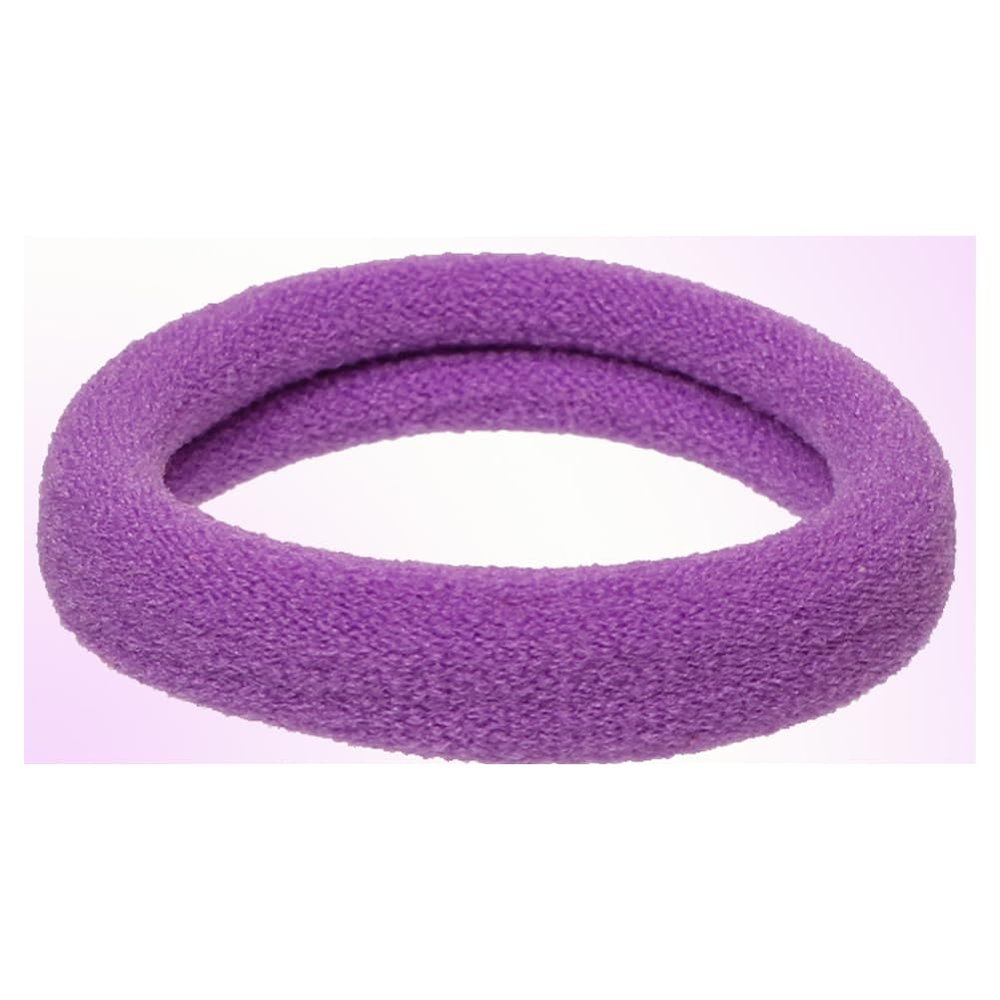 150Pcs Elastic Hair Ties, Nylon Hair Bands, 1.7 Inch in Diameter, Hair Ties for Seamless Hair Accessories for Everyday Use, Suitable for Thick and Curly Hair Ponytail Holder (Dark Purple)