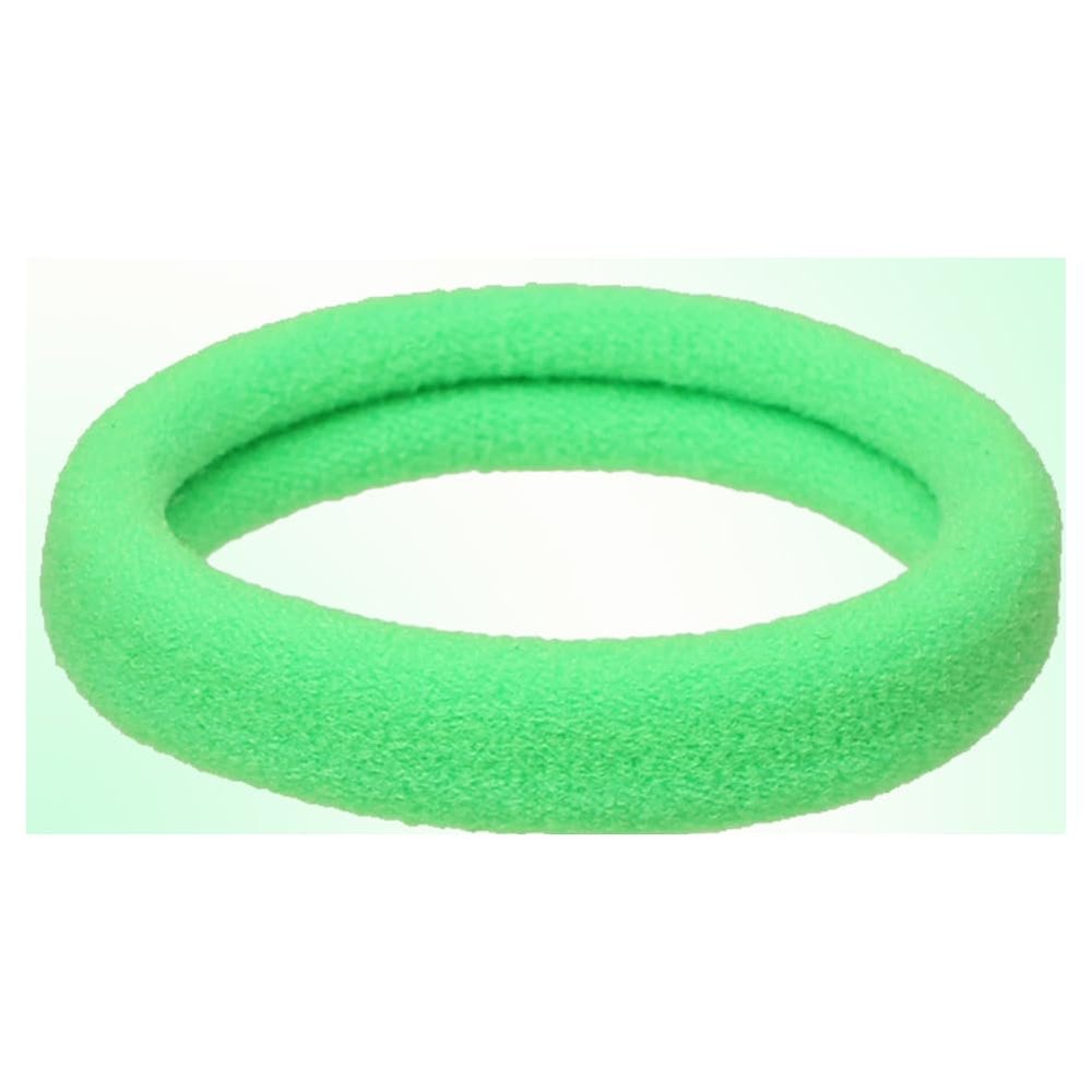 150Pcs Elastic Hair Ties, Nylon Hair Bands, 1.7 Inch in Diameter, Hair Ties for Seamless Hair Accessories for Everyday Use, Suitable for Thick and Curly Hair Ponytail Holder (Neon Green)