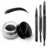 Eyebrow Pomade Pencil Liner Kit for Eyebrows Makeup with Waterproof Eyebrow Pencil, Eyeliner,Dual-ended Eyebrow Brush and Waterproof Smudge-proof Eyebrow Pomade 7g-Black view 1