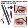 Eyebrow Pomade Pencil Liner Kit for Eyebrows Makeup with Waterproof Eyebrow Pencil, Eyeliner,Dual-ended Eyebrow Brush and Waterproof Smudge-proof Eyebrow Pomade 7g-Black view 4