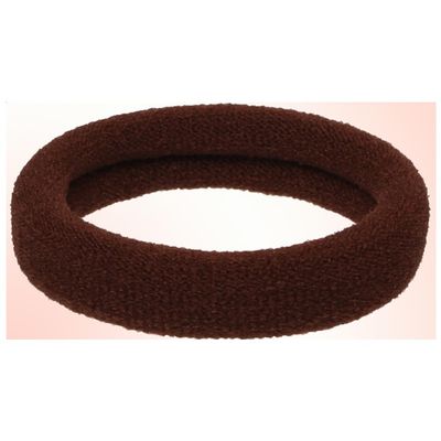 150Pcs Elastic Hair Ties, 1.7 Inch in Diameter, Nylon Hair Bands, Hair Ties for Seamless Hair Accessories for Everyday Use, Suitable for Thick and Curly Hair Ponytail Holder (Medium Coffee)