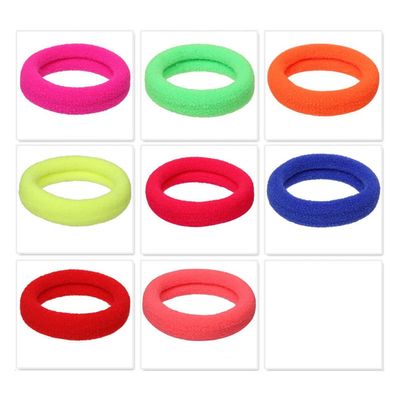 150Pcs Elastic Hair Ties, Nylon Hair Bands, 1.7 Inch in Diameter, Hair Ties for Seamless Hair Accessories for Everyday Use, Suitable for Thick and Curly Hair Ponytail Holder (Multi - Colored)