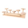 HAKIDZEL Wooden Perfume Holder Organizer Makeup Display Stand Vanity Accessories Rack view 1