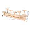HAKIDZEL Wooden Perfume Holder Organizer Makeup Display Stand Vanity Accessories Rack view 2