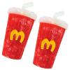 2PCS Coke Cup Hair Clip,Kola Hair Duckbill Clip,Cola Shape Hairpins,Drink Chips Hair Clips,Acetate Hair Clip for Girls,Small Hair Barrettes Clip for Women (Coke Drink) view 1