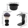 NinthAvenue Basics 3-in-1 Shaving Brush Kit  Premium Bristle Shaving Brush, Shaving Bowl & Stand, Luxury Wet Shaving Set for Men, Gift for Dad/Husband view 4