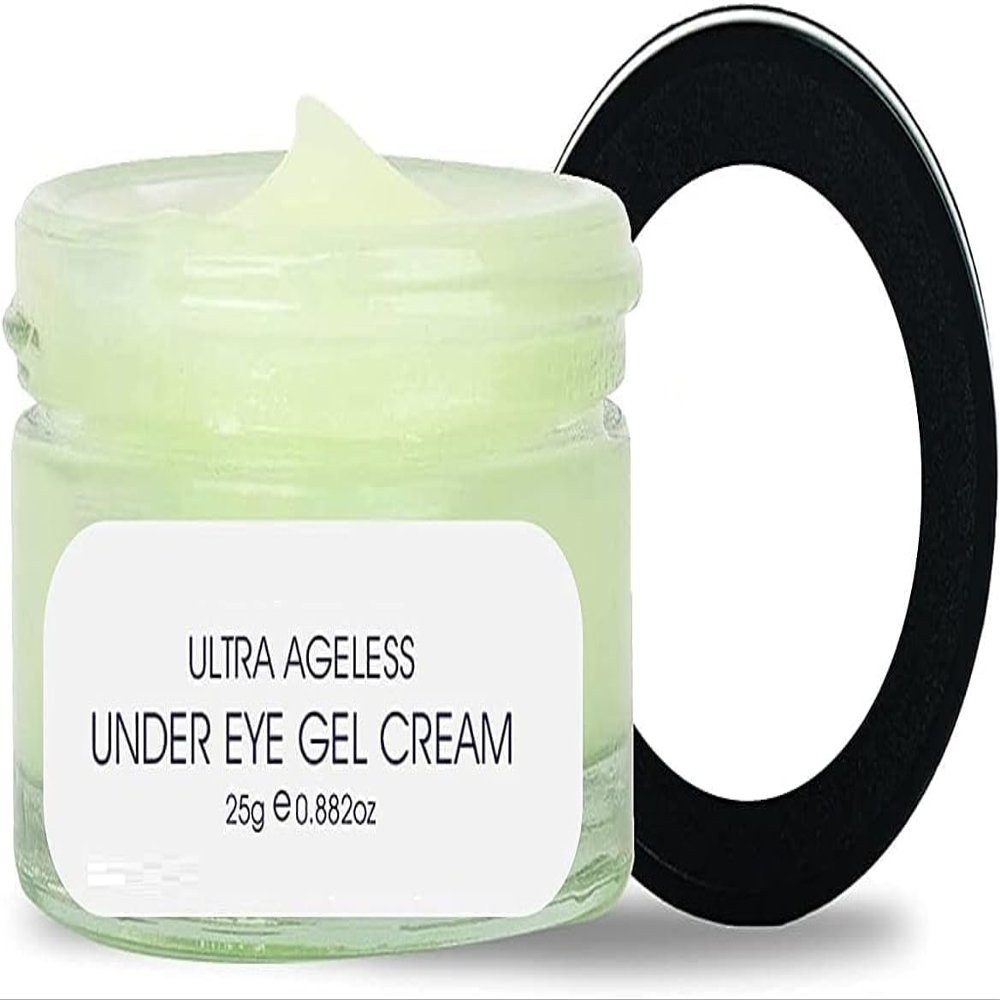 AM Ultra Ageless Under Eye Gel Cream  Anti-Aging Deep Under Eye Skincare Made with Ingredients for Dark Circles, Fine Lines, & Puffiness  25 gm