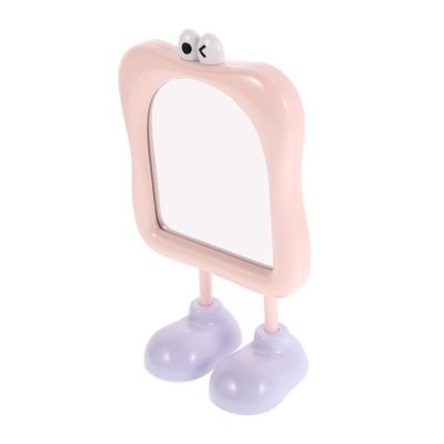 HOLIDYOYO Small Portable Makeup Mirror Cute Desktop Vanity Mirror for Girls Aesthetic Tabletop Design for Office and Home Use Stable Construction for Travel and Daily Makeup