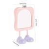 HOLIDYOYO Small Portable Makeup Mirror Cute Desktop Vanity Mirror for Girls Aesthetic Tabletop Design for Office and Home Use Stable Construction for Travel and Daily Makeup view 2
