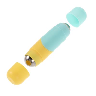 DEARMAMY Mini Heart Double-headed Facial Roller Massager Compact Lightweight Massage Tool for Lifting and Firming Skin Travel-friendly Facial Massager for Home Office and Go Use