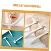 Healeved 3pcs Facial Hair Remover for Women Compact Mini Hair Trimmer Portable Razor Heads Manual Shave Tool for Travel Home view 3