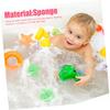 Gatuida 6pcs Star Shaped Body Scrubber Sponges Bath Sponge for Boys and Girls Shower Scrub view 3