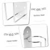 DEARMAMY Holder Rack for Hair Tools Compact Organizer for Barbers Salons and Bathrooms and Efficient Space-saving Design Silver view 3