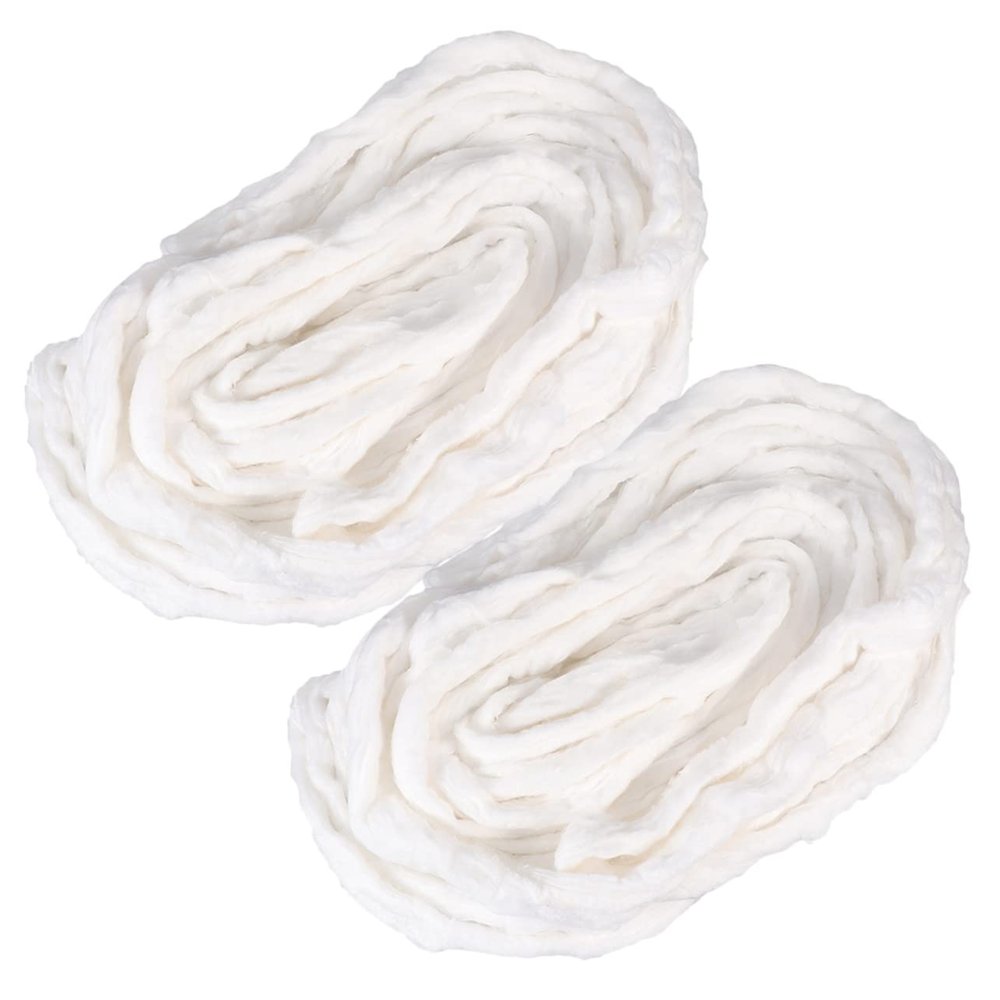 BAZEITFLOW 2bags Cotton Coils for Makeup Nail Art of Soft Skin-friendly Perm Cotton Bag for Cleansing Hair Styling and Skin Care Use