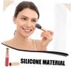 WRITWAA 2pcs Reusable Silicone Lip Applicators for Lipstick and Concealer Ergonomic Design Portable Makeup Brushes Dust Cover for Precise Application view 2