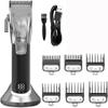 Datianu Hair Cutting Tool, Adjustable Barber Electric Hair Clipper Men Professional Hair Trimmer Beard Haircut Machine Rechargeable 2-Speed(Silver) view 1