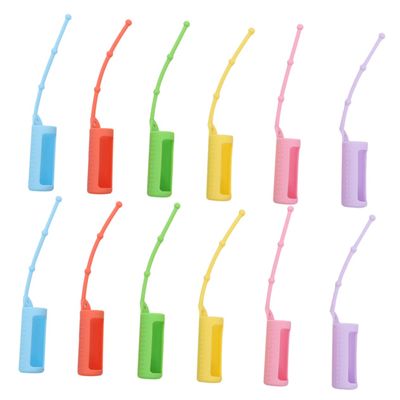 BIUDECO 12pcs Silicone Bottle Cover Case for Essential Oil Roller Bottles Leakproof Travel Set