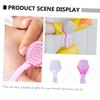 VALICLUD 1set Nail Brush Ergonomic Handle Soft Bristles for Fingernail Cleaning for Nail Salons and Home Use Compact Design for Easy Storage view 3