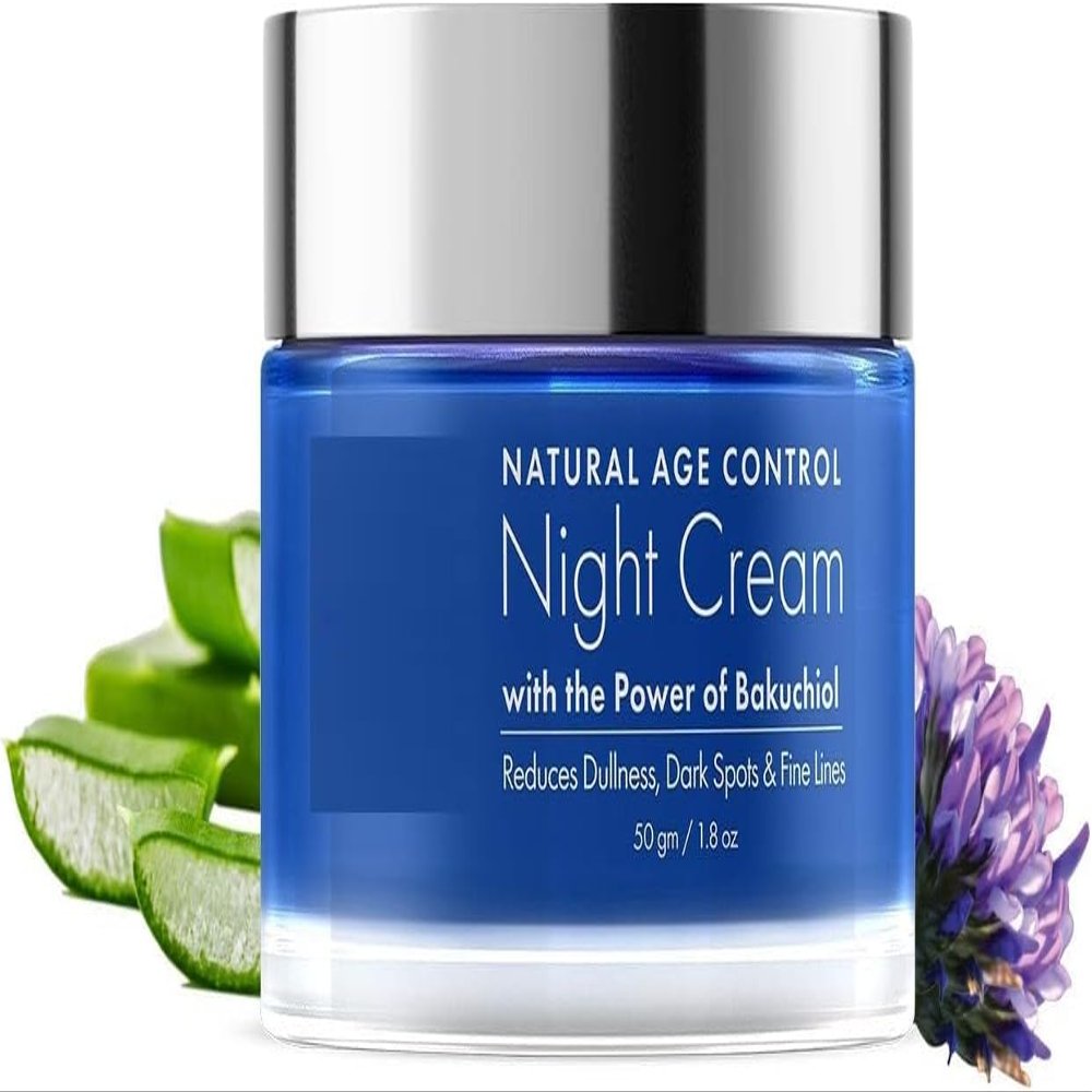 AM Natural Age Control Night Cream l Face Cream l Overnight Repair & Firming l Reduce Fine Lines & Wrinkles l Anti Ageing l Natural Retinol and Niacinamide(50 gm)