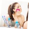 BAZEITFLOW 5pcs Makeup Removal Pads Soft Facial Sponges for Gentle Cleansing Random Colors for Makeup Removal and Face Care Safe Odor view 4