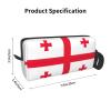 Flag of Georgia print Travel Toiletry Pouch, Pencil Bag Canvas Makeup Bag, Multi-Purpose Cosmetic Bag with Zipper view 3