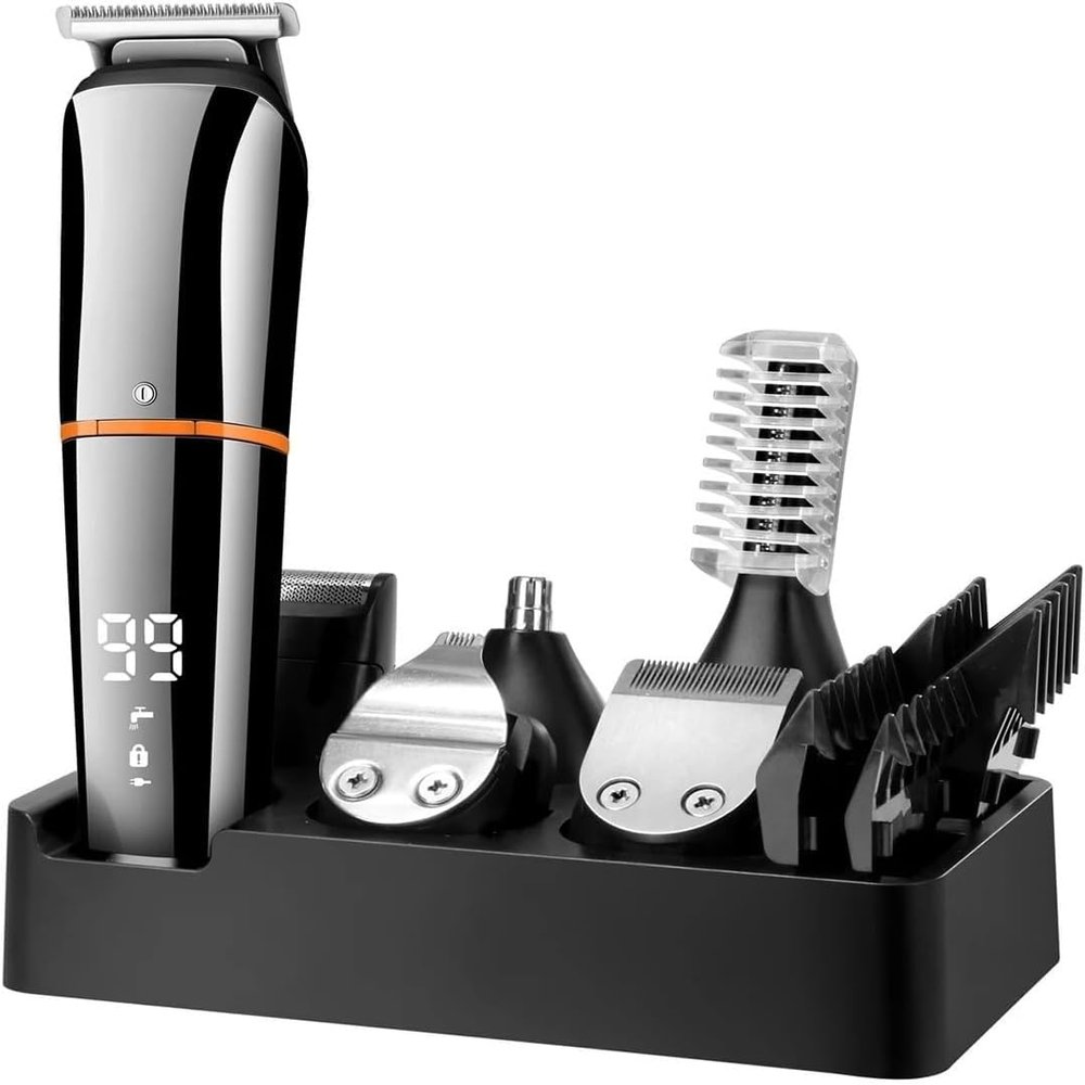 Datianu Hair Clippers for Men, 6 in 1 Multi Hair Trimmer Men Facial,Beard,Body Grooming Kits Electric Hair Clipper Nose Ear Trimer Rechargeable